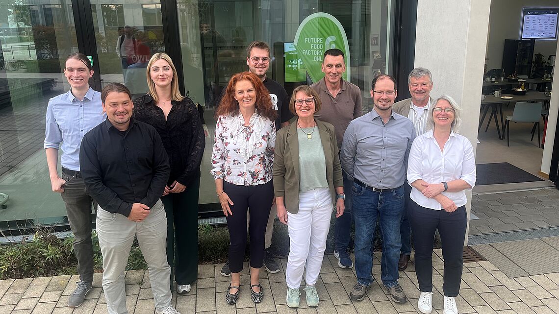 A group of project team members at Innovation Campus Lemgo